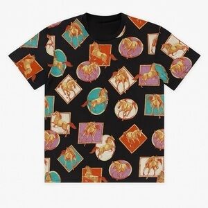 Vintage Topman Retro Pop Art Design Cowboy Graphic Horse Print T-Shirt – Size XL